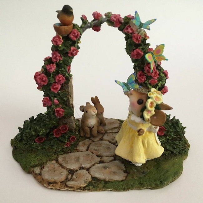 Mouse Expo 2012 Event Piece Yellow Wee Forest Folk MARY MARY QUITE CONTRARY 